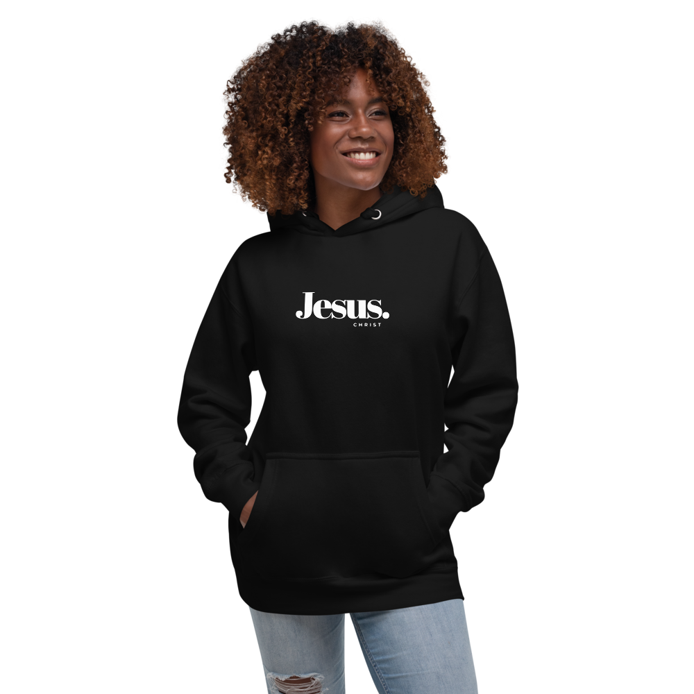 Jesus Christ Black Adult Unisex Hoodie Midweight Christian Clothes