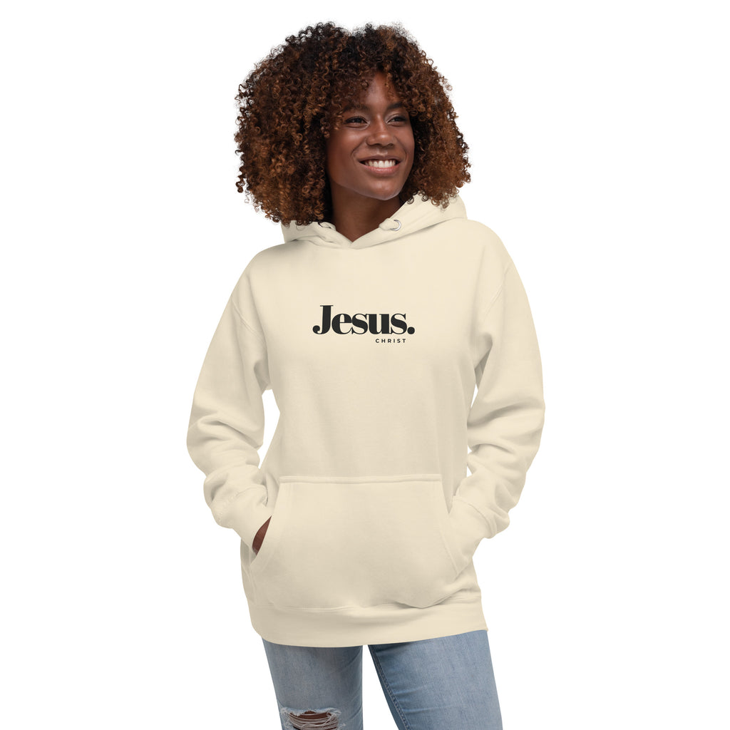 Jesus Christ Beige Adult Unisex Hoodie Midweight Christian Clothes