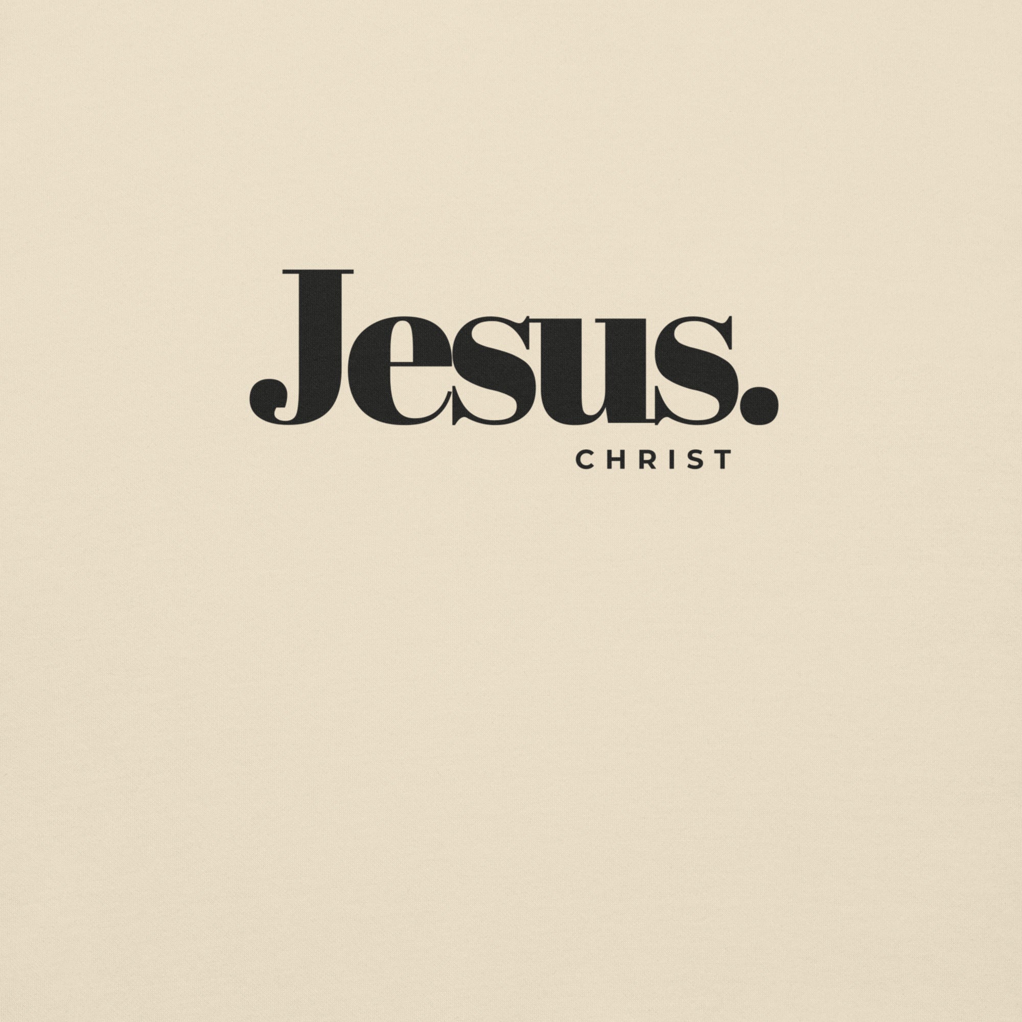 Jesus Christ Beige Adult Unisex Hoodie Midweight Christian Clothes