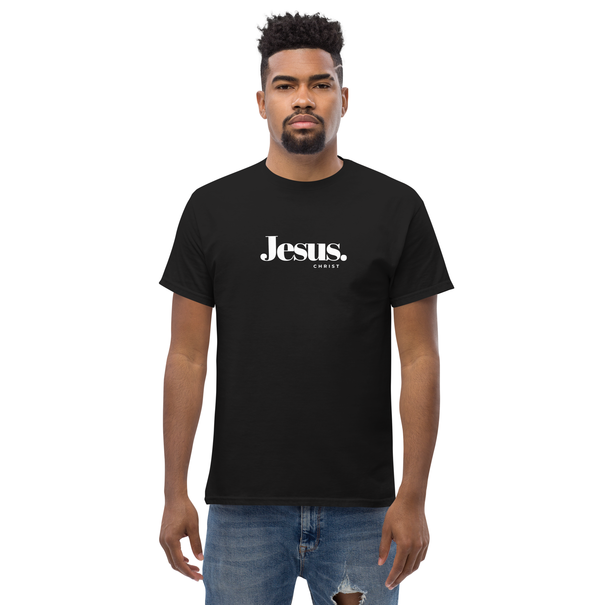 Jesus Christ Minimalist T-Shirt Christian Unisex 100% Cotton T-shirt