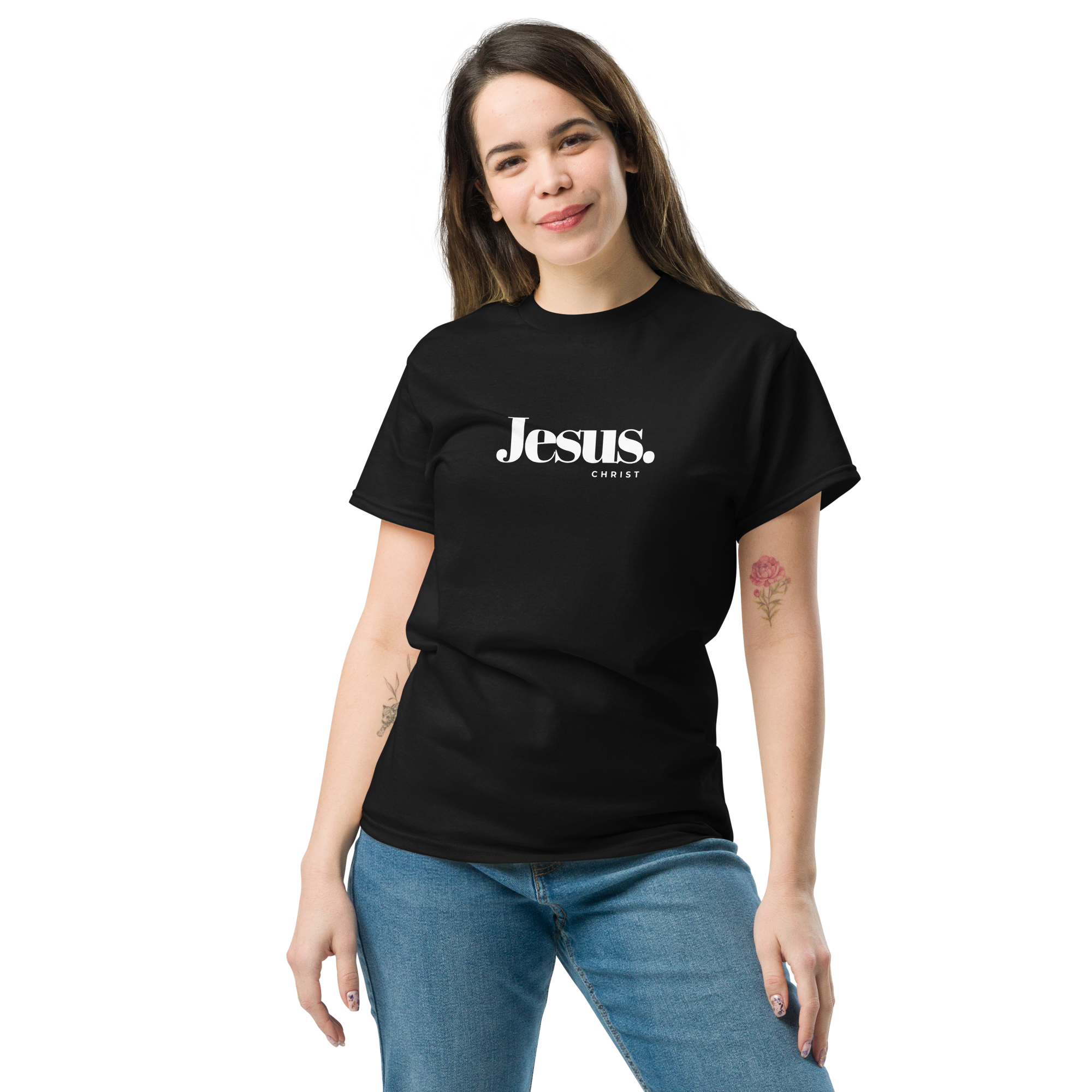 Jesus Christ Minimalist T-Shirt Christian Unisex 100% Cotton T-shirt
