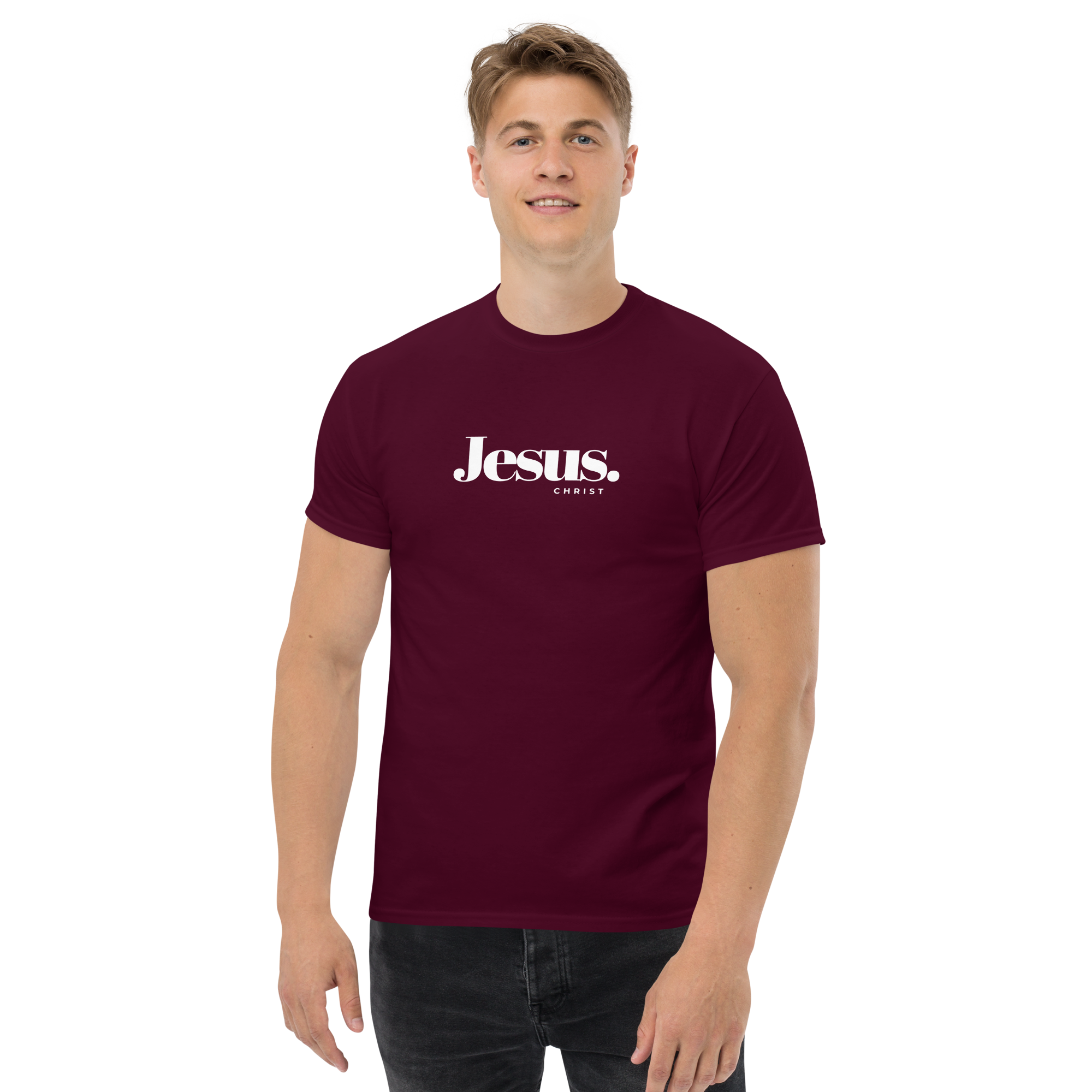 Jesus Christ Minimalist T-Shirt Christian Unisex 100% Cotton T-shirt