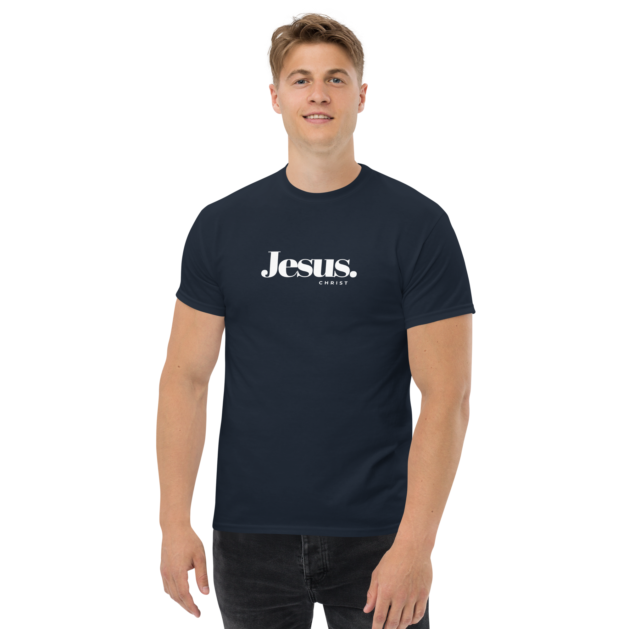 Jesus Christ Minimalist T-Shirt Christian Unisex 100% Cotton T-shirt
