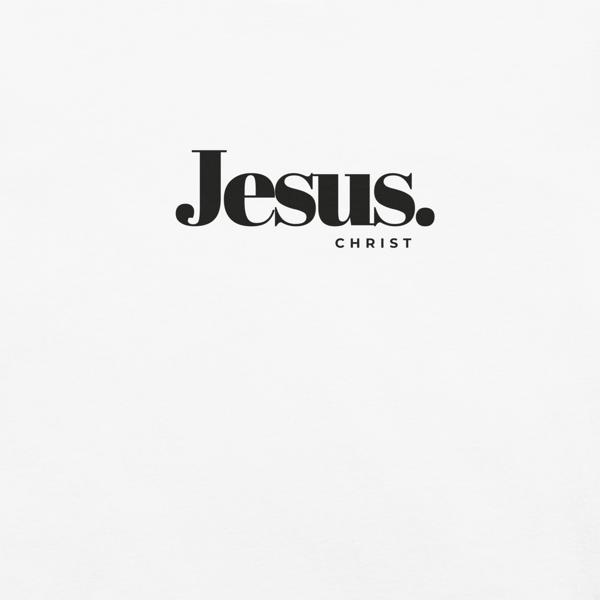 Jesus Christ Minimalist T-Shirt Christian Unisex 100% White Beige Cotton T-shirt